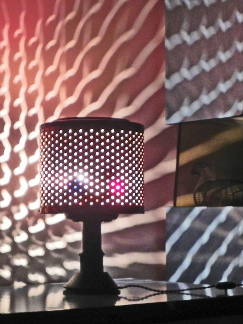 lampe recyclart creative cuivre aluminium