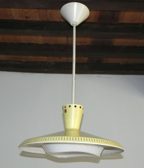 Lampe acier laquée Philips design Louis Kristiaan Kalff
