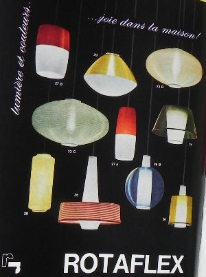 publicité maison française abat-jour rotaflex sixties